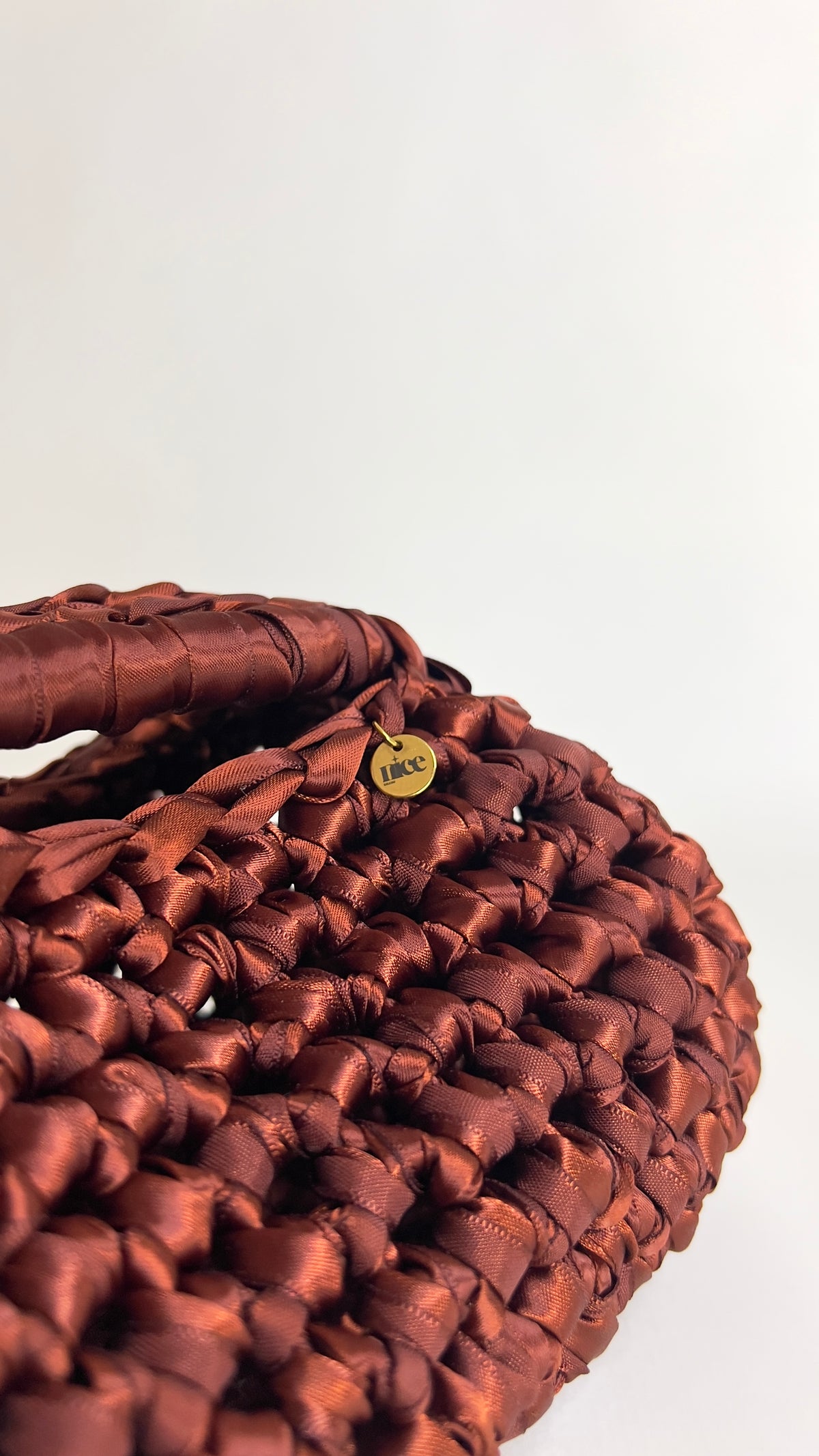 Clutch Satin Party Bag | Copper Brown