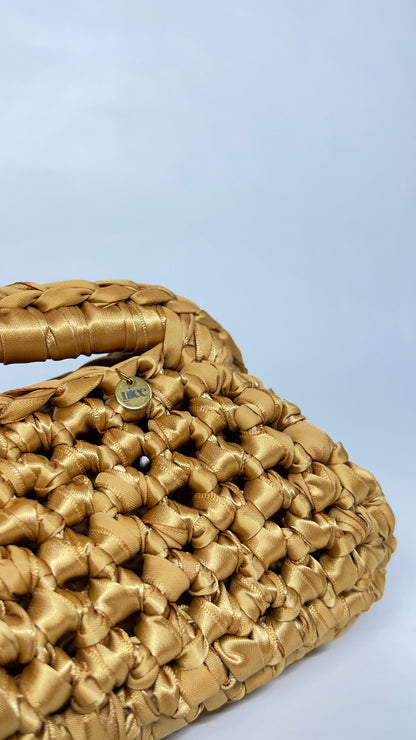 Clutch Satin Party Bag | Gold