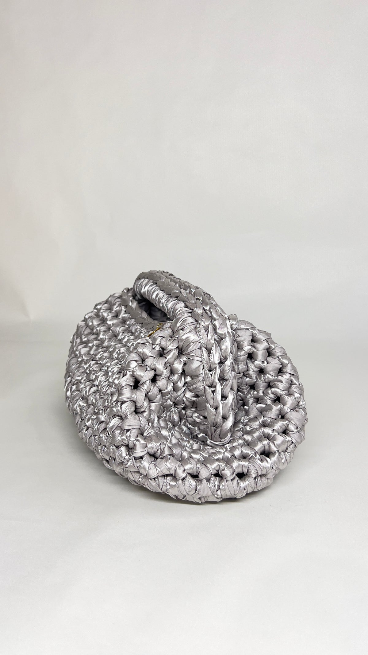 Clutch Satin Party Bag | Silver